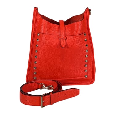 Rebecca Minkoff - Coral Red Pebbled Leather Crossbody Bag