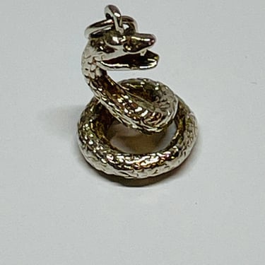 Sterling Silver Snake Charm