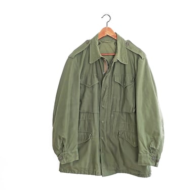 vintage army jacket / 50s jacket / 1950s M51 Korean War Field Jacket US Army Size Small Regular 