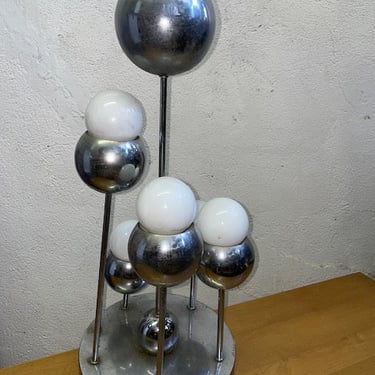 Sonneman six ball chrome lamp