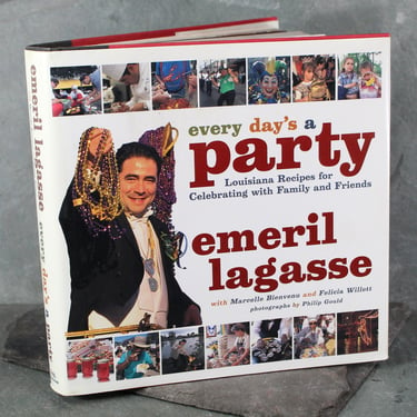 Emeril Lagasse's Every Day's a Party Cookbook | FIRST EDITION Emeril Cookbook | New Orleans Cuisine | Mardi Gras Cooking | Bixley Shop 