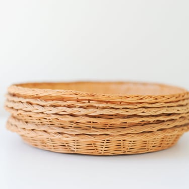 Rattan Paper Plate Holders- Set of 6 