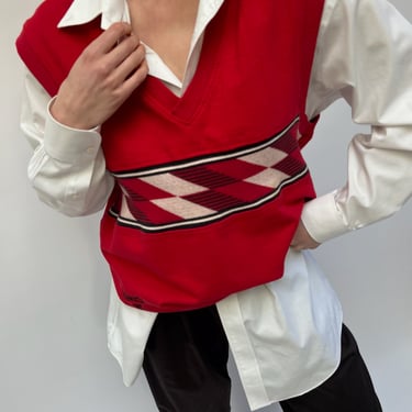 Favorite Vintage Ashworth Knit Paneled Sweater Vest