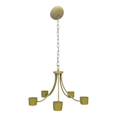 COMING SOON - 1960s Vintage Yellow Mod 5-Arm Chandelier