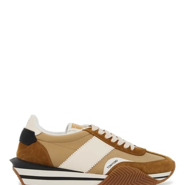 Tom Ford Techno Canvas And Suede 'James' Sneakers Men