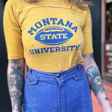 Vintage 70s Montana State University tee