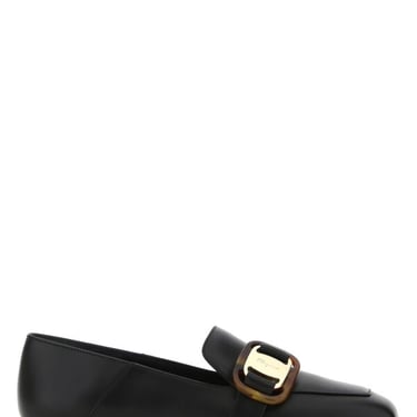 Salvatore Ferragamo Women Black Leather Wang Loafers