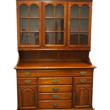 CRESENT FURNITURE Solid Cherry Traditional Style 56" Buffet w. China Cabinet 8450 