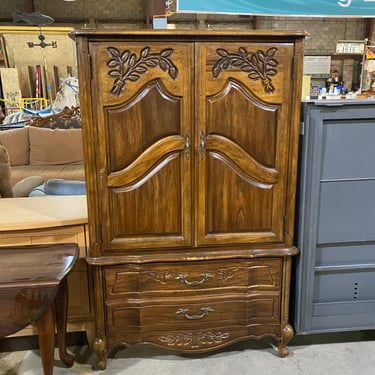 American of Martinsville Tall Vintage Armoire