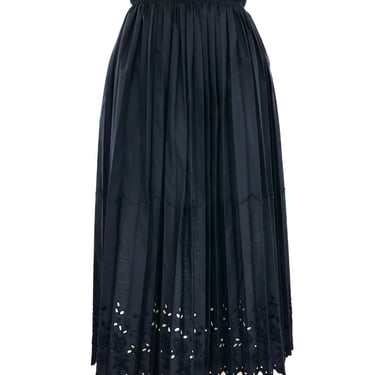 Comme des Garcons Eyelet Pleated Apron Skirt
