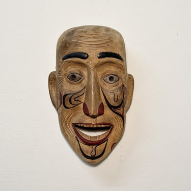 Early 1900s Northwestern Coast Shaman's Mask from Haida Tribe - Rare 20th Century North American Art -  Indigenous Culture Wood Masks 