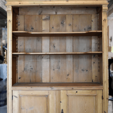 Antique English Pine Cabinet/Bookcase