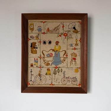 Mid Century Vintage 70's Ron Brejtfus Large Textile | Atomic