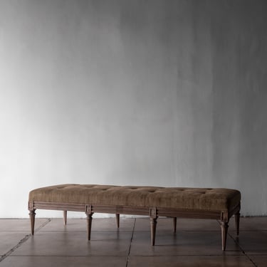 Upholstered Gustavian Bench