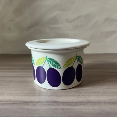 Vintage Arabia Finland Plume Jam Pot Jar Pomona 1960's Raija Uosikkinen 