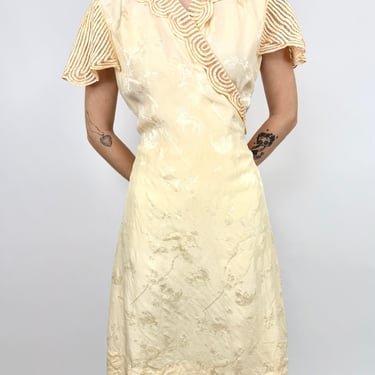 Etched in Time Silk 1930's Robe