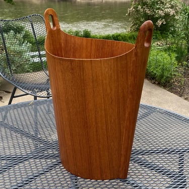 Vintage Teak Norwood Wastebasket 