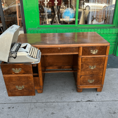 Slow Down | Deco-style 1930’s Desk with Built-in Typewriter Storage