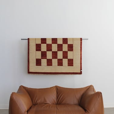 Ziegler Rug in Checkered Red Currant