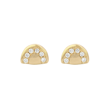 Kilima Diamond Arch Stud Earrings