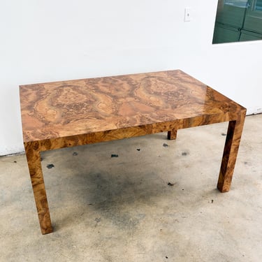 Burl Laminate Dining Table *MESSAGE US for shipping quote* 