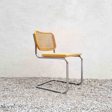 Mid Century Modern Marcel Breuer Cesca Chair / Marcel Breuer B32 Italian Cesca / Gavina Style / Beige / Dining Chair / Bauhaus / Italy /'60s 