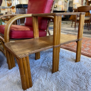 Paul Frankly Rattan two Tier Side Table