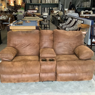 Brown Reclining Sofa