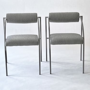 A pair of Rodney Kinsman Bieffeplast "Vienna" Chairs newly upholstered