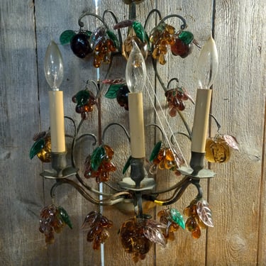 Antique Project Glass Fruit Sconce