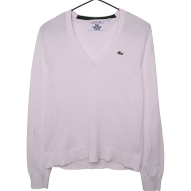 Lacoste White Lightweight Sweater