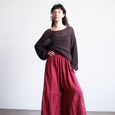 Oaxacan Cotton Gauzy Tiered Pants 