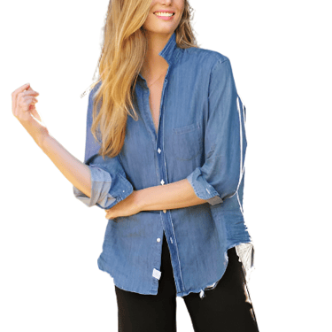 Eileen Vintage Stonewashed Indigo Shirt