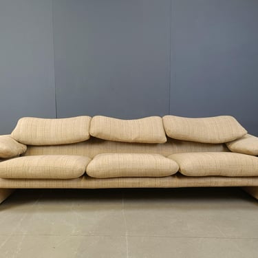 Vintage Maralunga 3 seater sofa by Vico Magistretti for Cassina, 1973 - vintage maralunga sofa - design maralunga sofa 