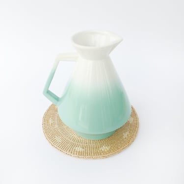 Midcentury USA Ceramic Ombre Pitcher 