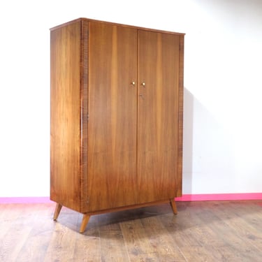 Mid Century Modern Vintage Armoire Wardrobe Danish Style 