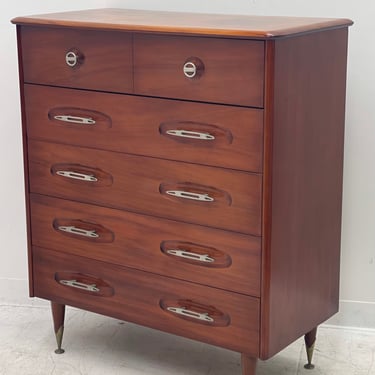 Free Shipping Within Continental US - Vintage Mid Century Modern Dresser Dovetail Drawers Cabinet Storage  UK Import 