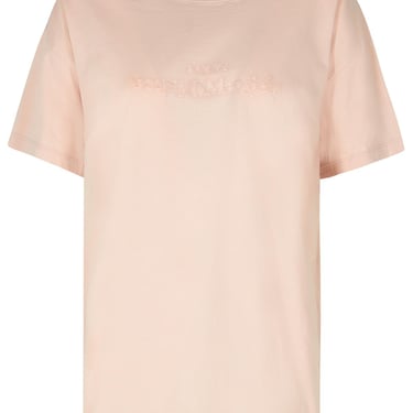 Maison Margiela Nude Cotton T-Shirt Woman