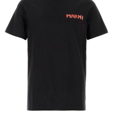 Marni Men Black Jersey T-Shirt