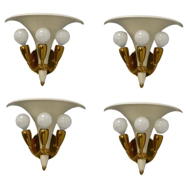 2 Pairs of Cornetas Sconces