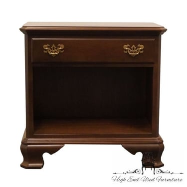 ETHAN ALLEN Georgian Court Solid Cherry Traditional 27" Open Cabinet Nightstand 11-5225 - 225  Vintage Finish 