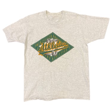 (M) 1993 Grey 25th Anniversary Athletics T-Shirt 030722 JF