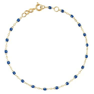 6.7" Classic Gigi Bracelet - Sapphire + Yellow Gold