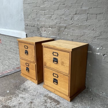 Pair of Pottery Barn Filing Cabinets