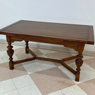 Jacobean Style Dining Table Expandable ~ Seats Up To 10 