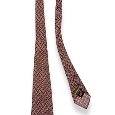 Vintage 1930s RESILIO CRAVATS Brocade Necktie ~ Art Deco / Rockabilly / Swing ~ Neck Tie 