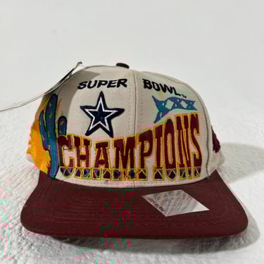 Vintage Dallas Cowboys Super Bowl 30 Champions Logo Athletic Snapback Hat