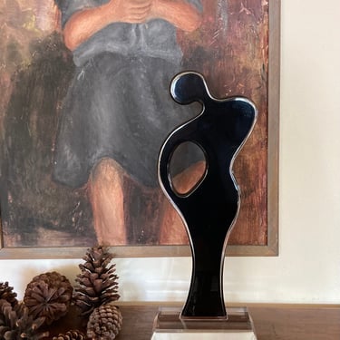 modernist acrylic sculpture Ruth signed Shlomi Haziza 