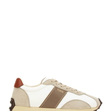 Tod's Women Sneaker In Pelle E Tessuto