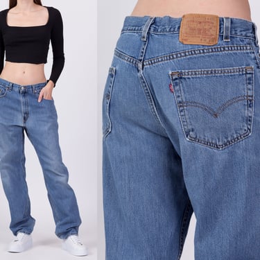 90s Levis 550 Unisex Jeans - 34" Waist | Vintage Made In USA Denim Relaxed Fit Tapered Dad Jeans 
